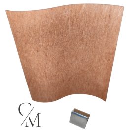 Hullámos széles fa kanóc talppal 1 db