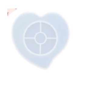   Szív alakú alátét 11,8 x 10,5 cm szilikonforma Jesmonitéhez