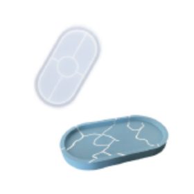 Ovális szilikonforma Jesmonitéhez 18x9,5cm 