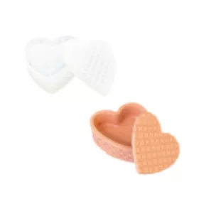 Szivecskés doboz szilikon forma Jesmonitéhez 8x8x2,5cm 