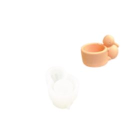   Nyuszis gyertyatartó szilikonforma Jesmonitéhez 9,5 x 6,5 x 5,6cm 